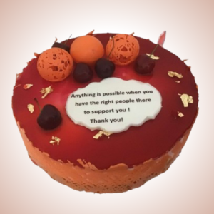Exquisite Red Velvet Gratitude Cake