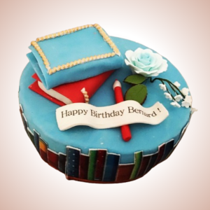 Charming Book-Themed Birthday Cake
