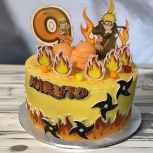 Exciting Naruto-Themed Birthday Cake for Kids