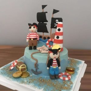 Pirate-Themed Birthday Cake for Kids