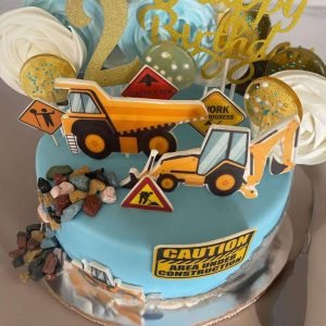 Exciting Construction-Themed Birthday Cake for Kids