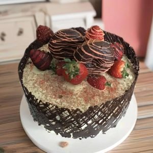 Decadent Chocolate Strawberry Delight Cake
