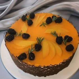 Mango Blackberry Delight Cake