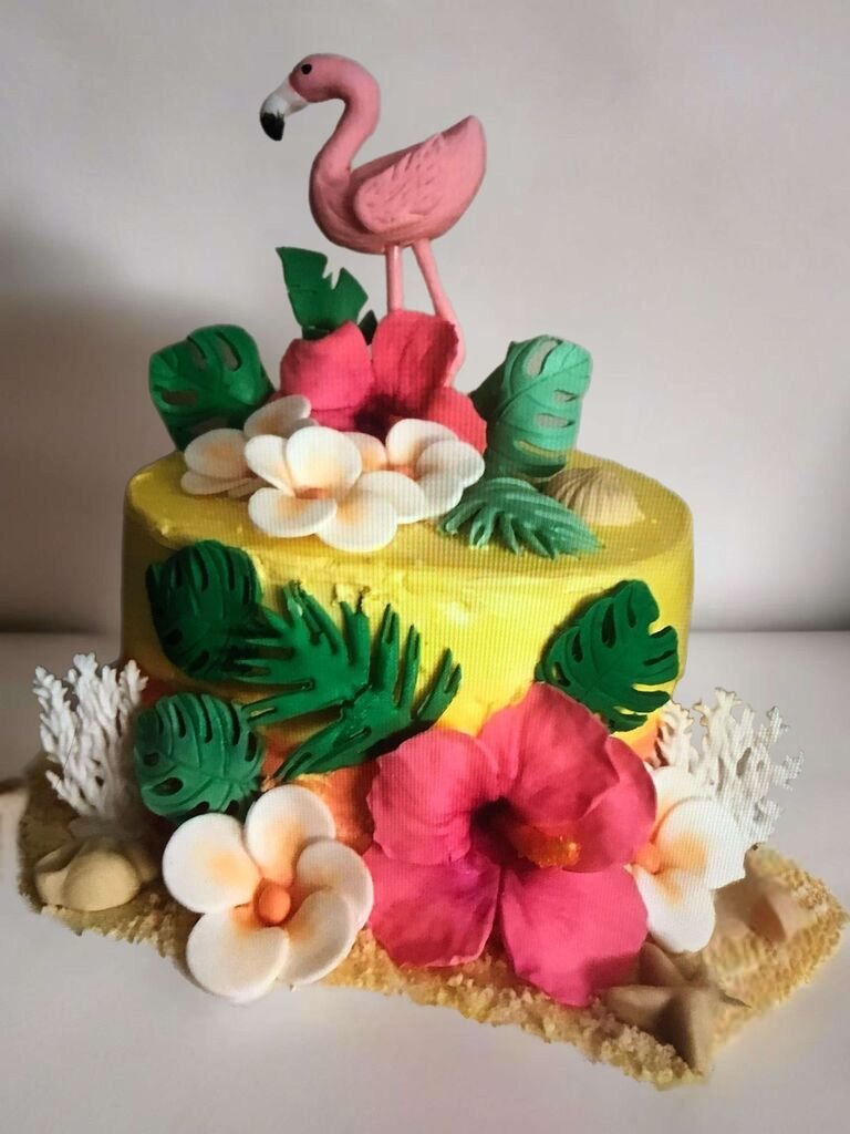 Tropical Flamingo Delight Cake - Image 2