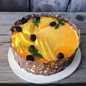 Mango Blackberry Delight Cake