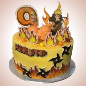 Exciting Naruto-Themed Birthday Cake for Kids