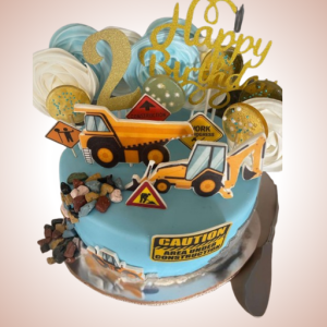 Exciting Construction-Themed Birthday Cake for Kids