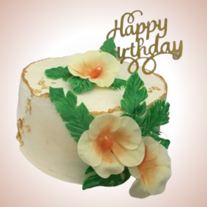 Elegance: Floral Birthday Cake