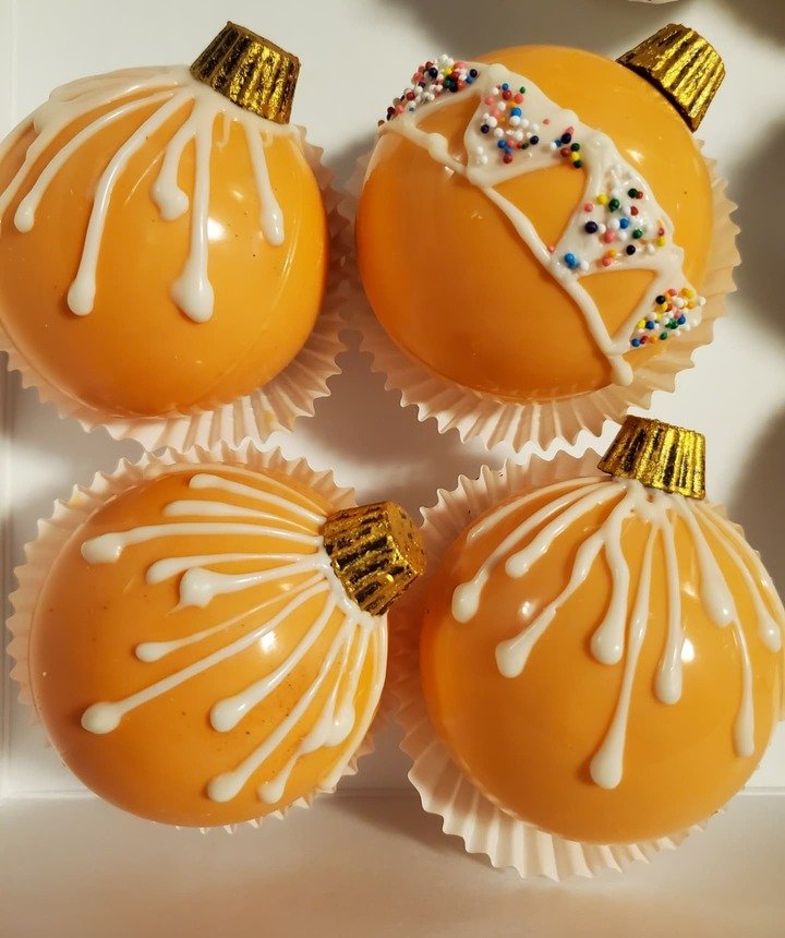 Festive Orange Hot Chocolate Bombs - Image 2