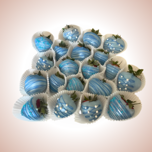 Blue-Covered Strawberries