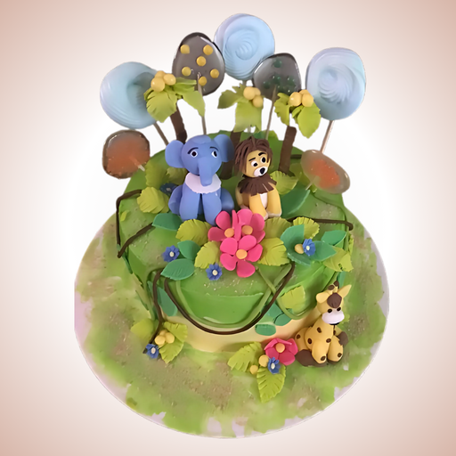 Jungle Safari Themed Cake